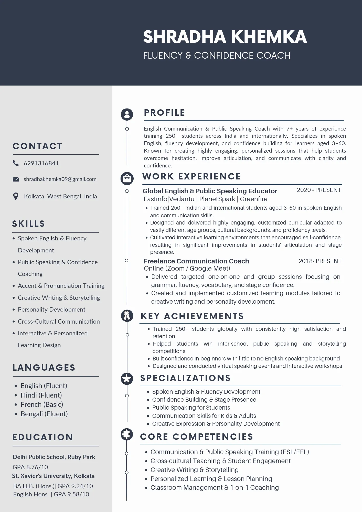 English Communication and Public Speaking